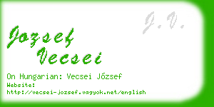jozsef vecsei business card